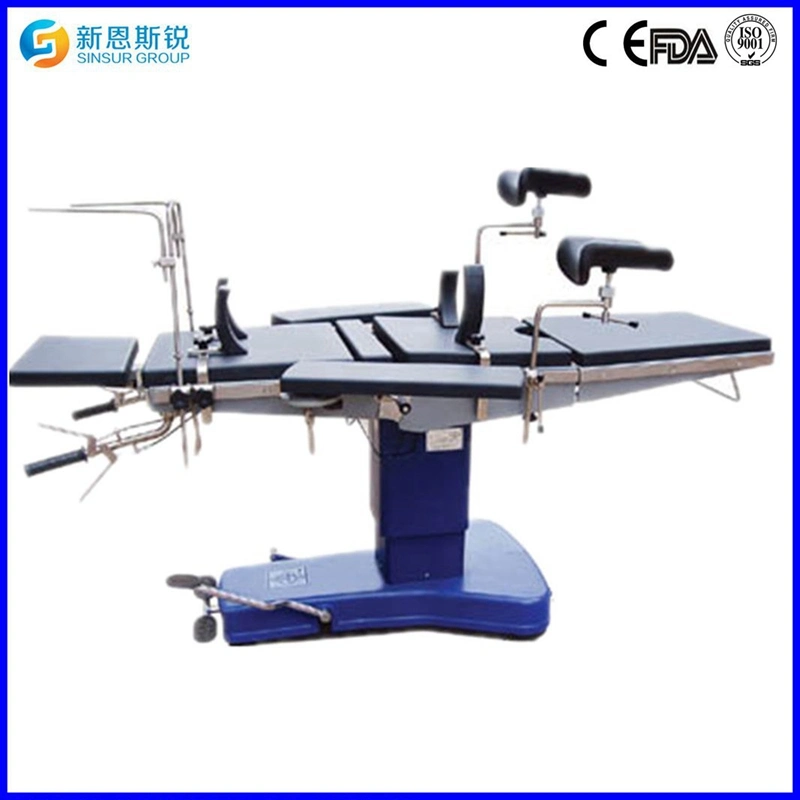 Hot Sale! Hospital Medical Equipment Head-Controlled Manual Surgical Operation Table