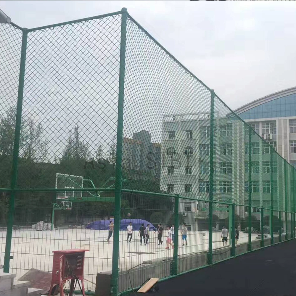 Aluminum Slat Fence Factory Stadiums Palisade Fencing China Dark Green Color Football Playground Fence Net