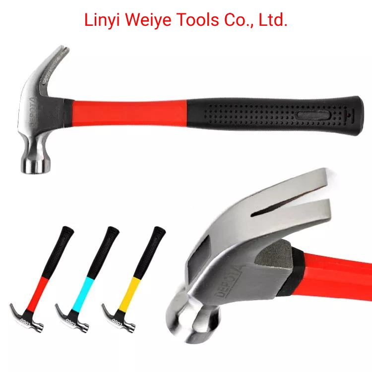 Economy Type Cheaper Claw Hammer with Fibergalss Handle