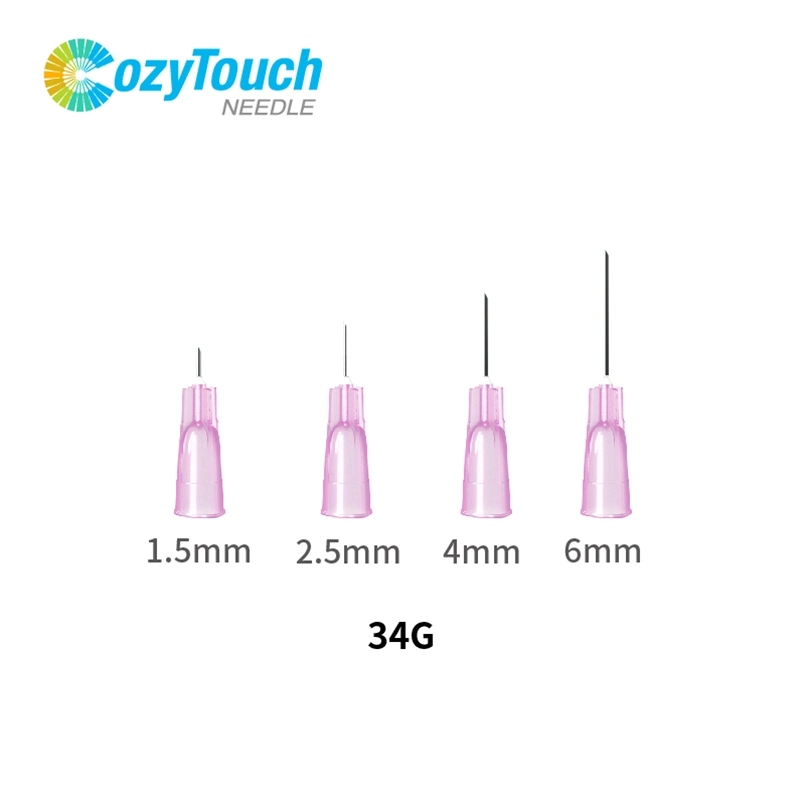 Comprar en línea Hyperdomic Cozytouch Meso aguja hipodérmica 34G 4mm aguja mesoterapia