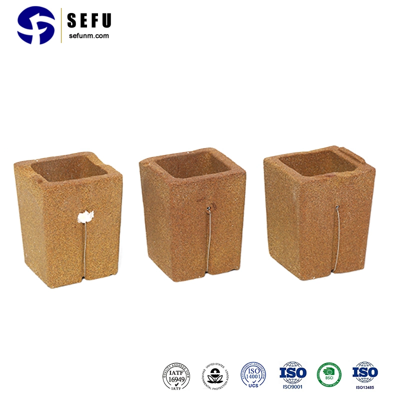 Refractory Thermal Analysis Carbon Cup in Iron Casting Foundry Industry