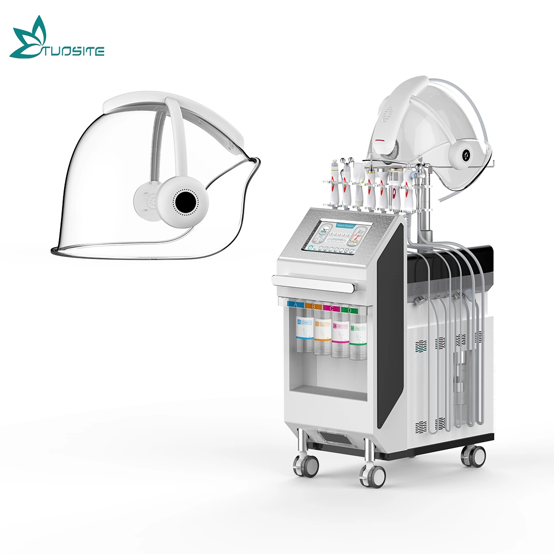 La dermabrasión agua de inyección de oxígeno el equipo de Salón de belleza facial de oxígeno Hydra máquina