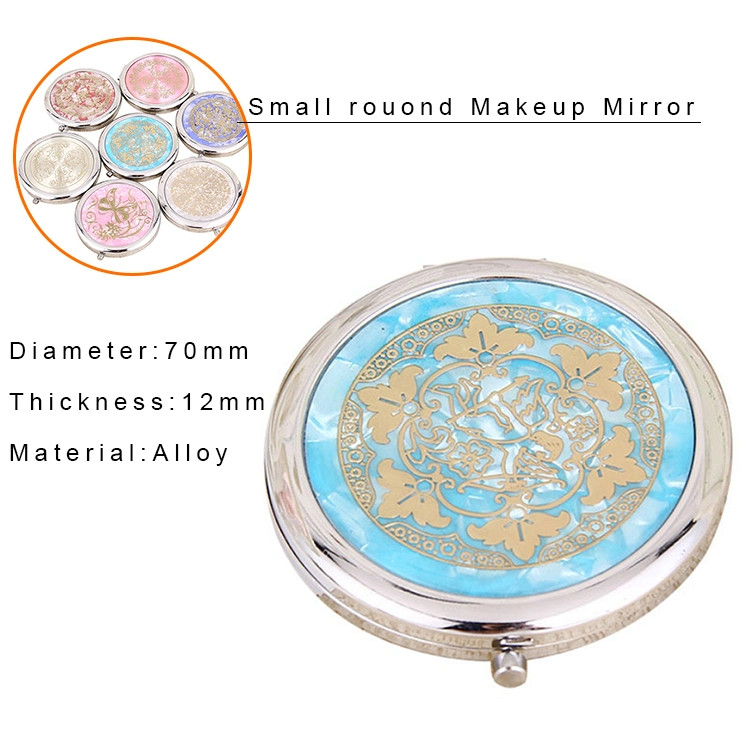 OEM Portable Reusable Fancy Design Pocket Mini Makeup Mirror