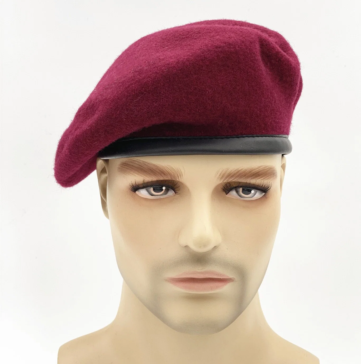 Lana personalizados de estilo militar Beret, Suave Beret Cap Hat