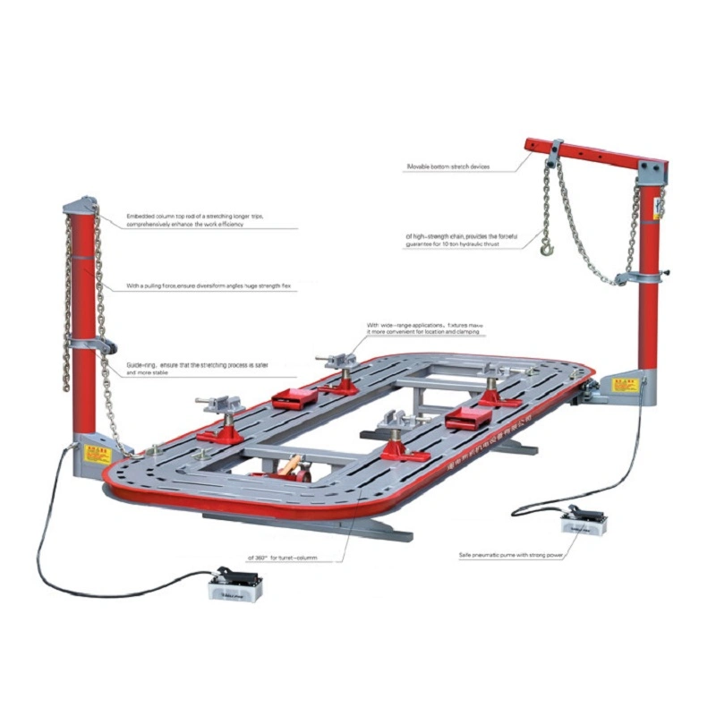 Auto Chassis Ziehen Maschine Auto Frame Maschine Karosserie Kollision Rahmenbank Reparieren