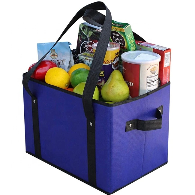 Heavy Duty Groceries Storage Shopping Bag Large Capacity Foldable Storage Tote Bag Boxes