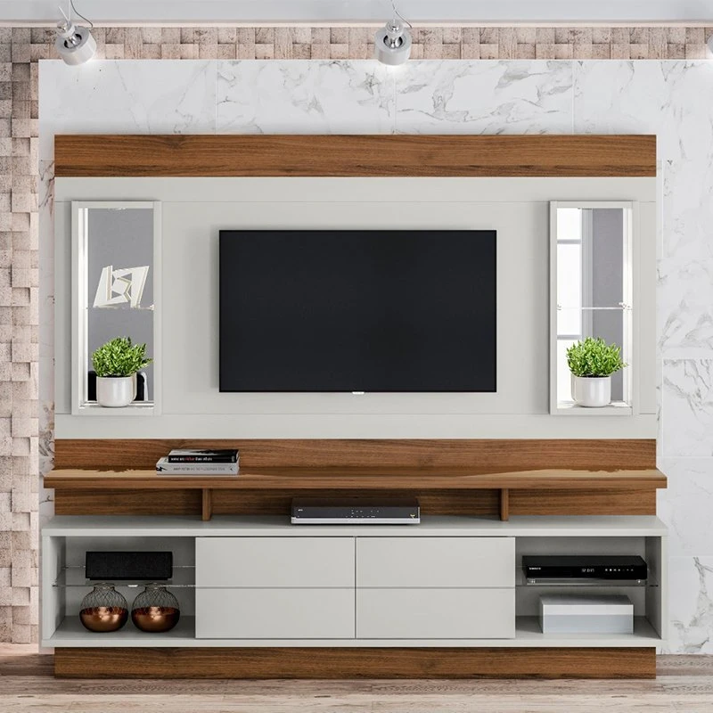 Modern Burning Stone Top Wooden Coffee Table Combination Storage Drawers Console Side Cabinet TV Stand Set Living Room furniture