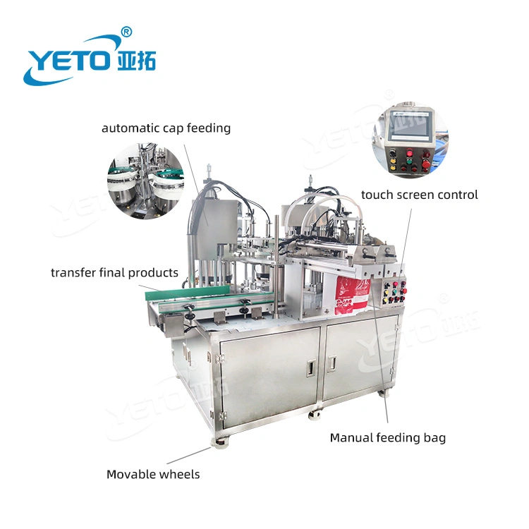 Automatic Liquid Detergent Juice Sauce Paste Doypack Filling Machine