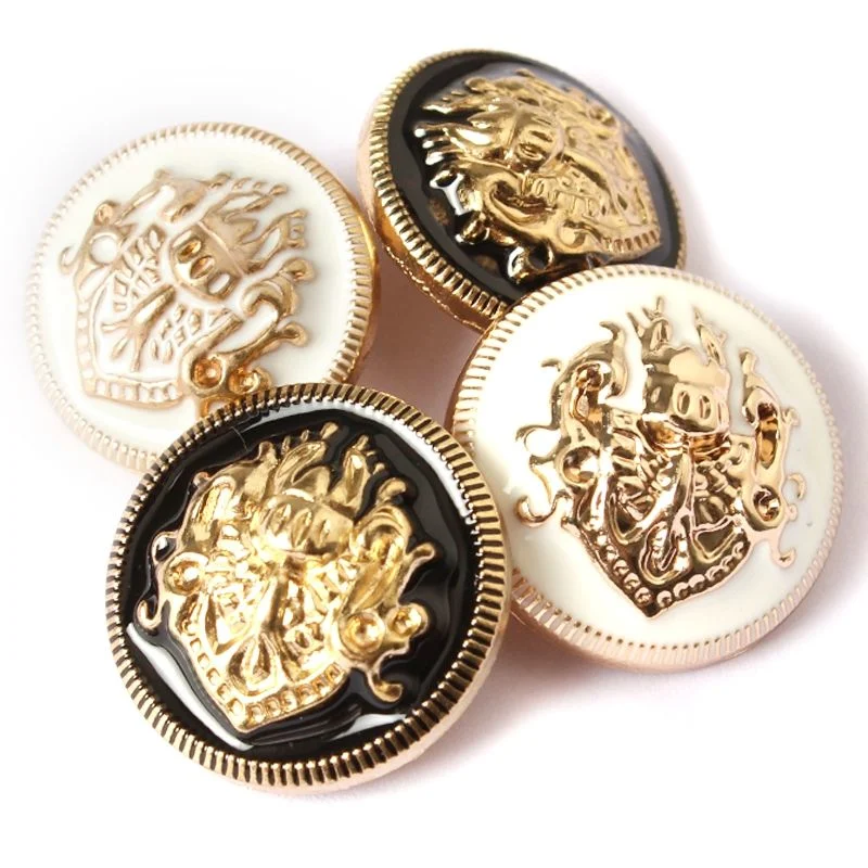 Custom Embossed Logo Zinc Alloy Jeans Button Metal Button and Rivet for Clothes