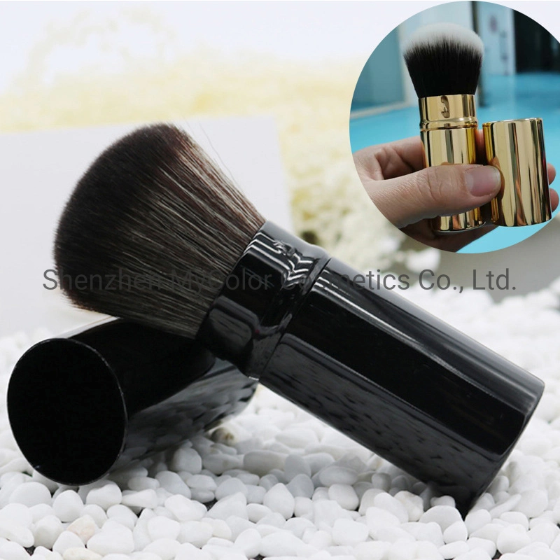 Bb Cream Kabuki Portable Single Makeup Brush Man-Made Fiber Hair Retractable Brush