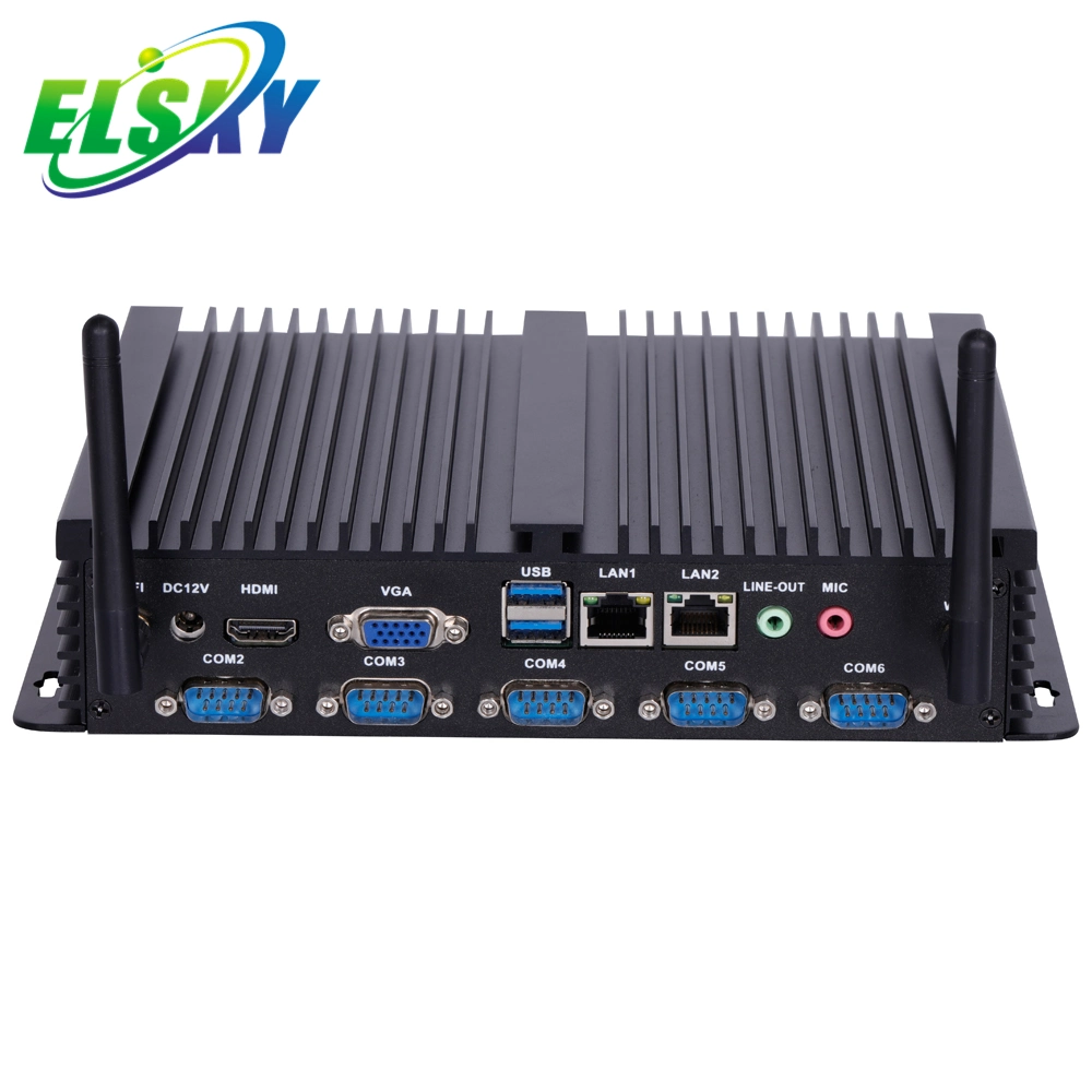 Elsky X86 calculateur de bord unique avec 8 CPU GEN Core I U7-85508650u Max DDR4 32 Go de RAM 2xrj45 LAN ipc6000