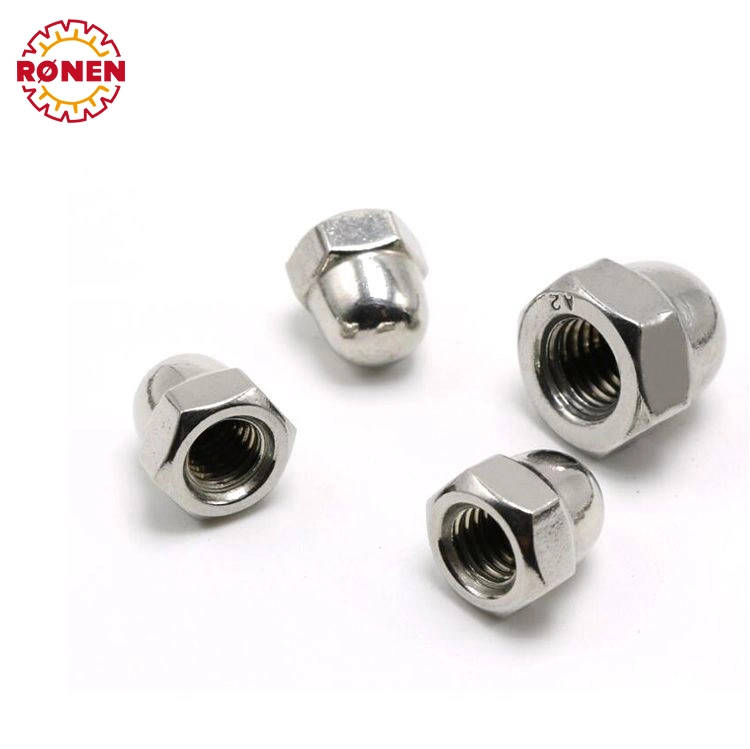 Stainless Steel Wooden Furniture Screws Insert Ball Flat Cap Nut