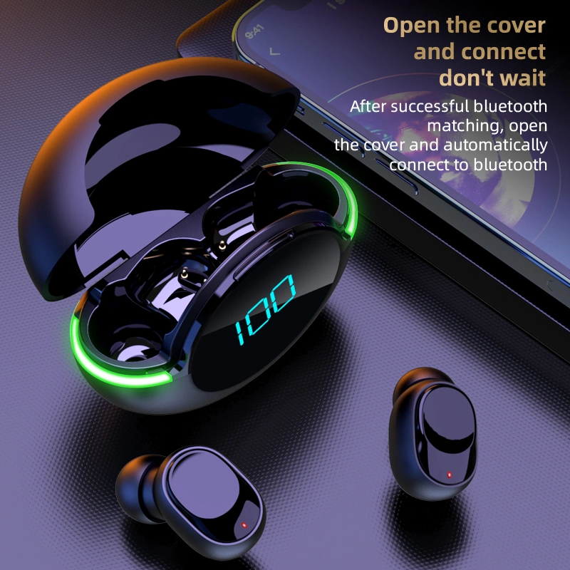 Kabellose Ohrhörer TWS Gaming mit coolem HiFi-Sound Stereo-Kopfhörer Touch Headset Bluetooth 5,1 Wasserdichter Kopfhörer