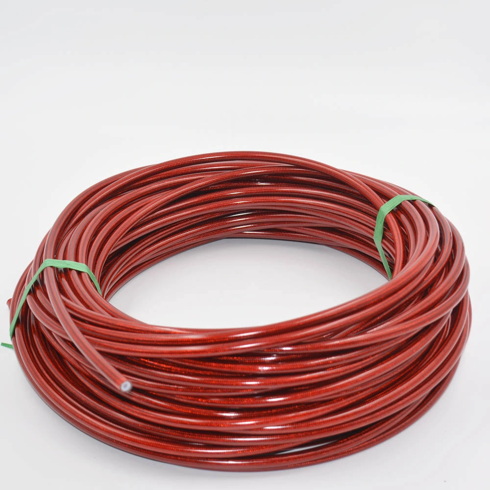 Alta presión 3AN 1/8*7,5mm 3/16*9,5mm 4AN 6AN 8AN 10an flexible 304 cable de acero inoxidable trenzado de diámetro interior liso resistencia al calor Teflón Tubo de combustible de aceite de PTFE o nylon