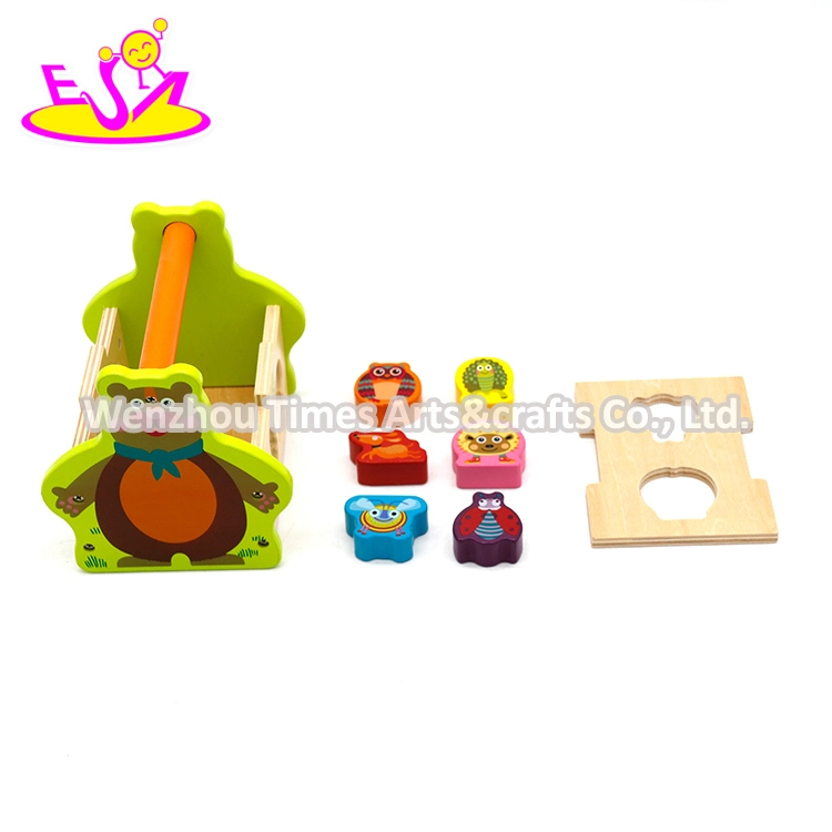 Montessori Educational Animal Box Wooden Shape Sorter Toy for Kids W12D352