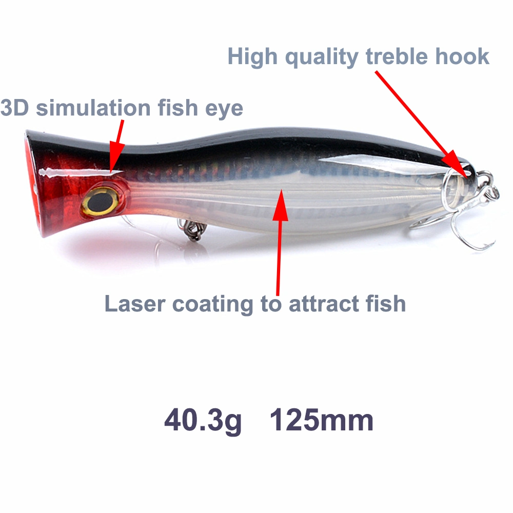 Saltwater Fishing Lure125mm 40.3G Topwater Hard Popper Lerrue Lure Bait Popper