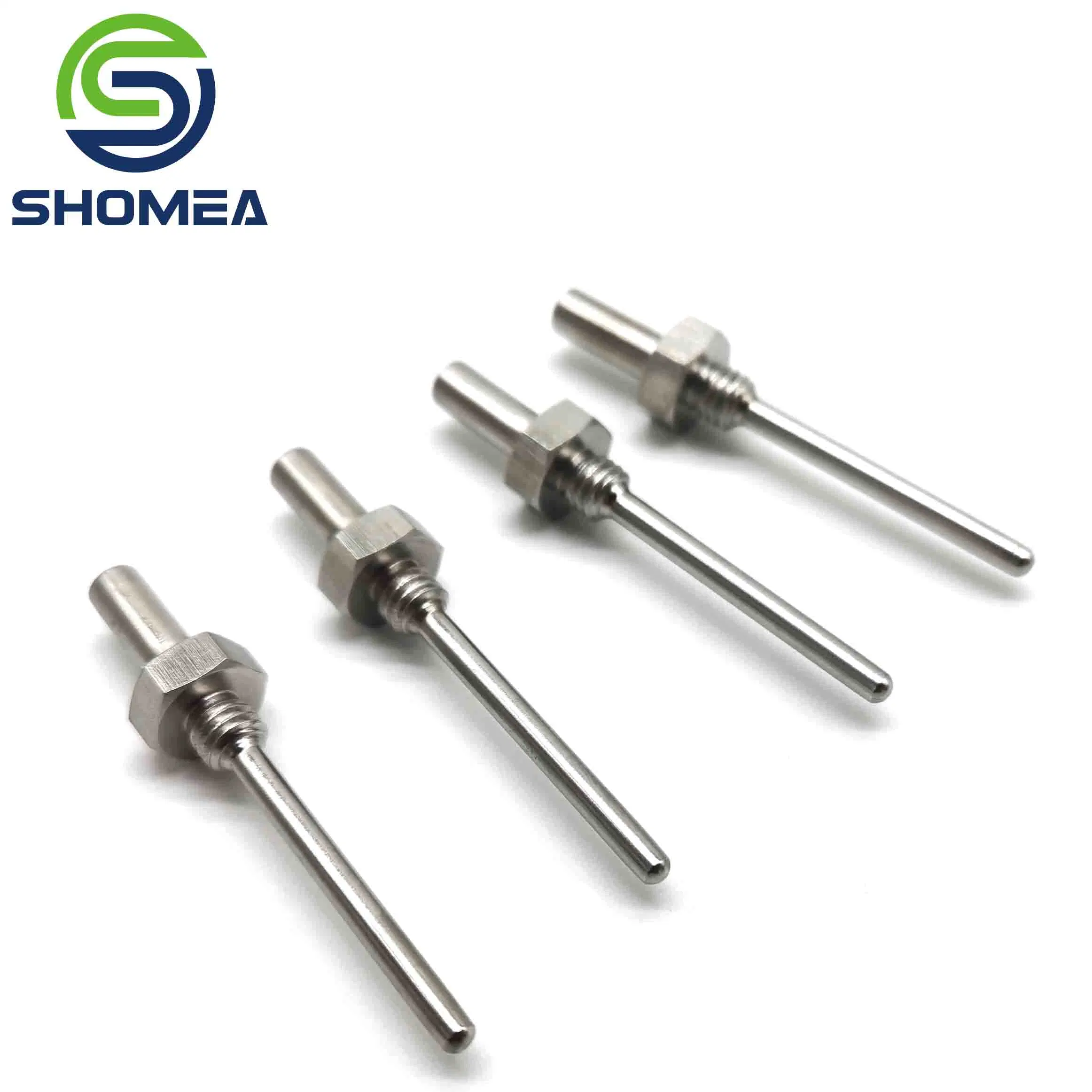 Shomea Personalizado 304/ 316 Sensor de temperatura RTD de acero inoxidable con rosca macho