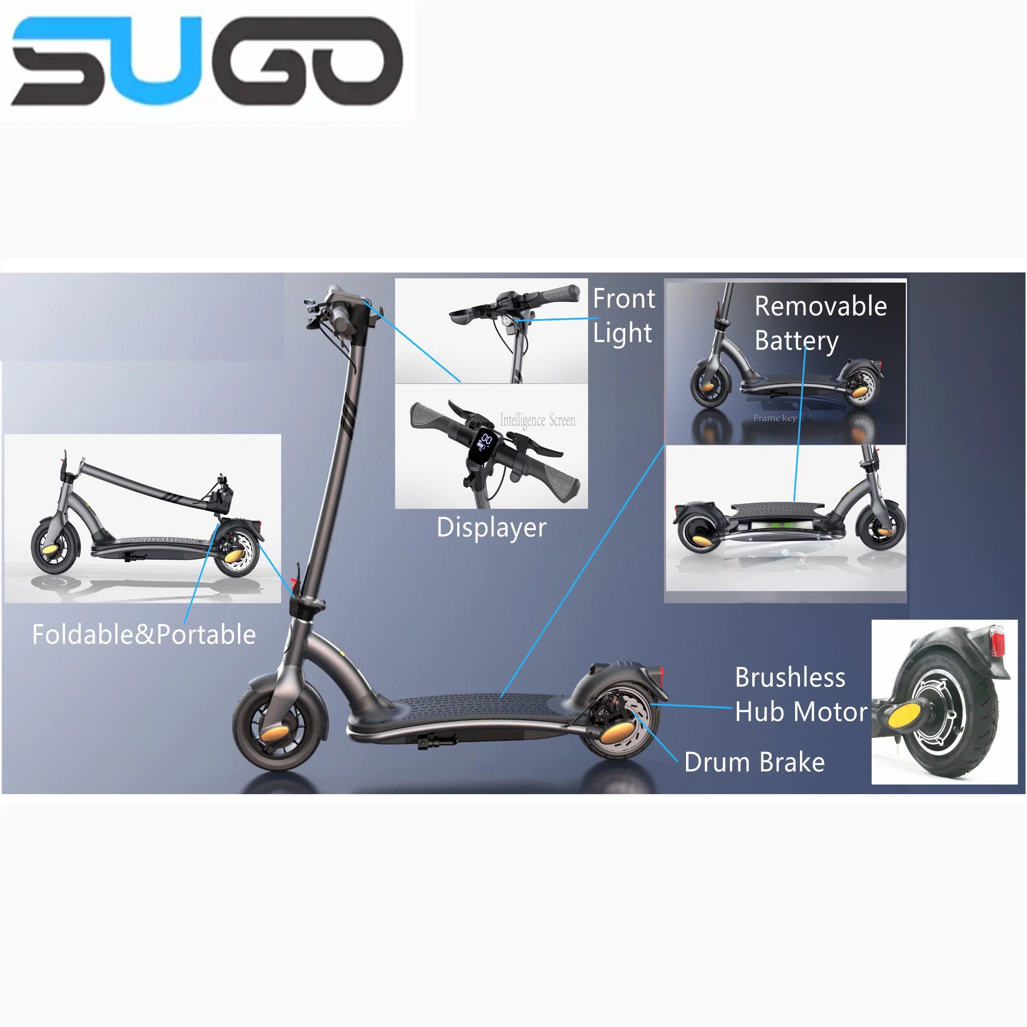 2022 новый тип 500W складная быстро скутера с электроприводом для взрослых