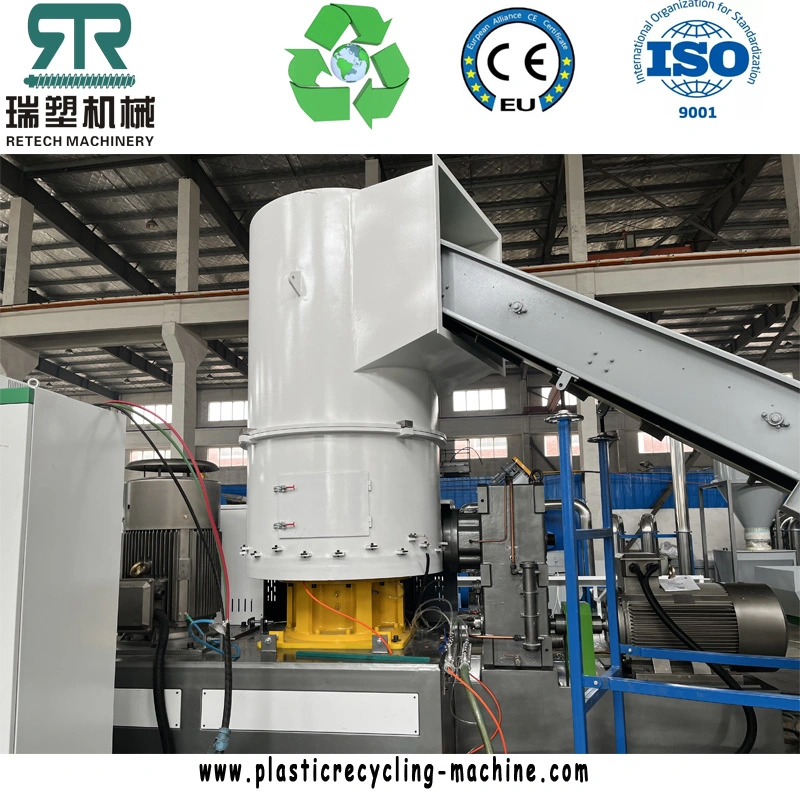 Plástico PE/PP/HDPE/LDPE/LLDPE/BOPP Film/Bag/Woven Bag/no tejido/Fibra/línea de granulado/planta de granulación/Reciclaje de aglomeraciones/máquina de peletización compacta