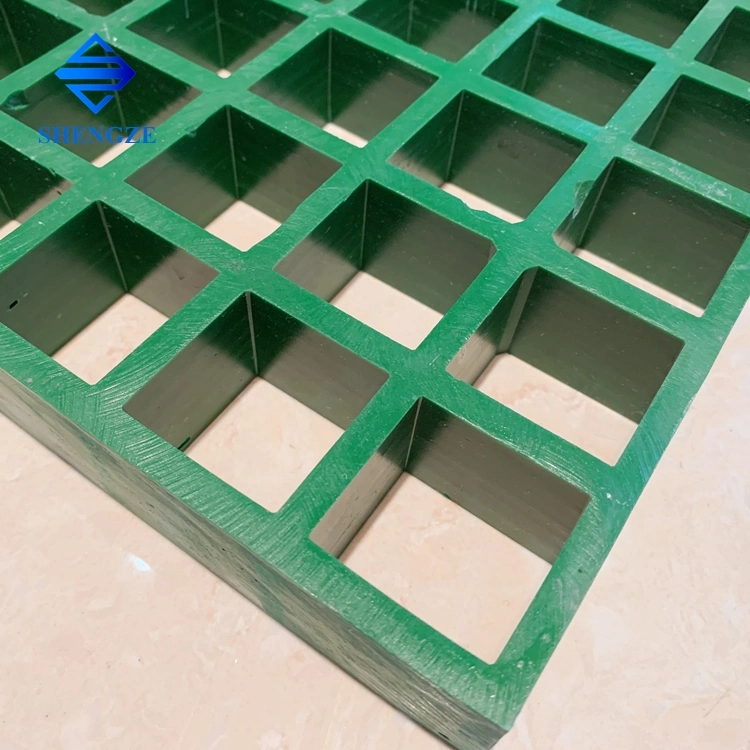 Anti Slip Groove/Grit/Lozenge Cover Surface FRP GRP Fiberglass Anti-Corrosion Molded Grating for Roof Floor Walkway