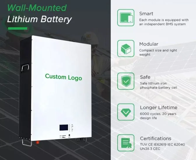 Original Factory 5/10/20kwh Lithium Powerwall Battery for Inverter 48V 51.2V 100ah 200ah 400ah Home Solar Energy Storage Power Lithium Ion Phosphate Battery