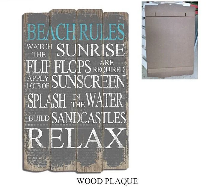 Original Factory Custome Wood Plaques Blank Letters Sign Home Decoration