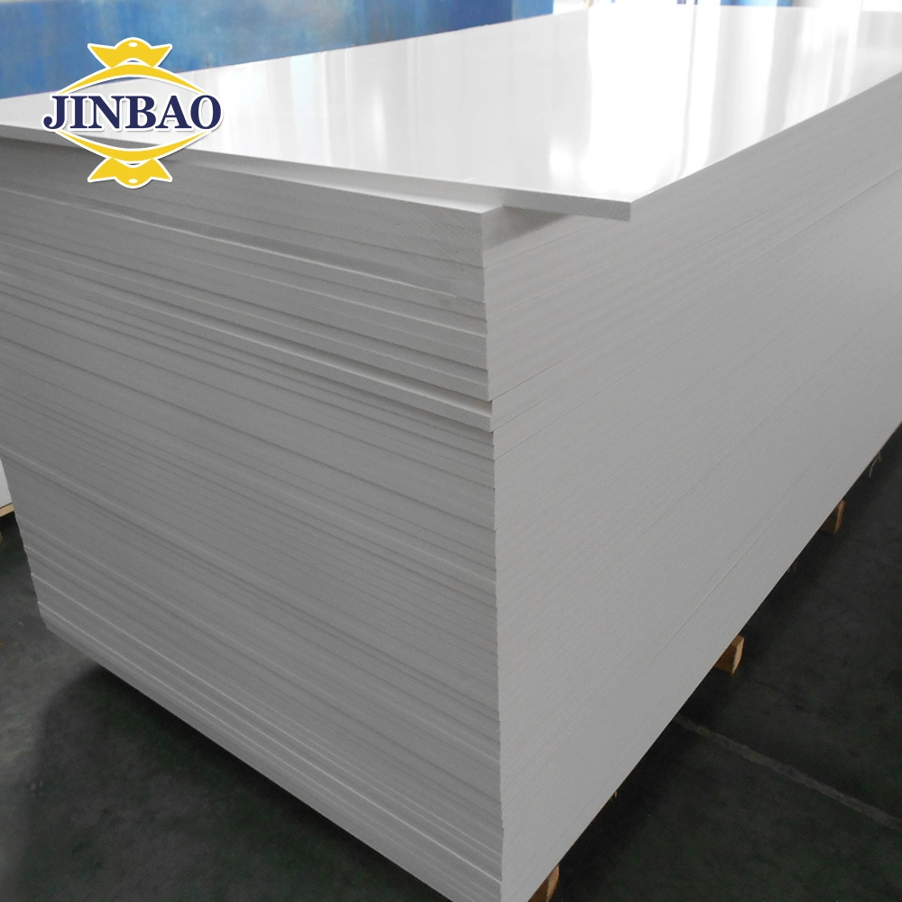 Jinbao Factory High Gloss 1220*2440mm 8mm 10mm 12mm 15mm White Cabinet PVC Foam Board for Furniture