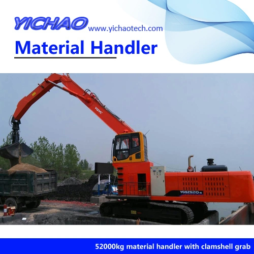 50 Ton Electric Material Handling Equipment with Wood Grab Logging Grab Handling Equipment