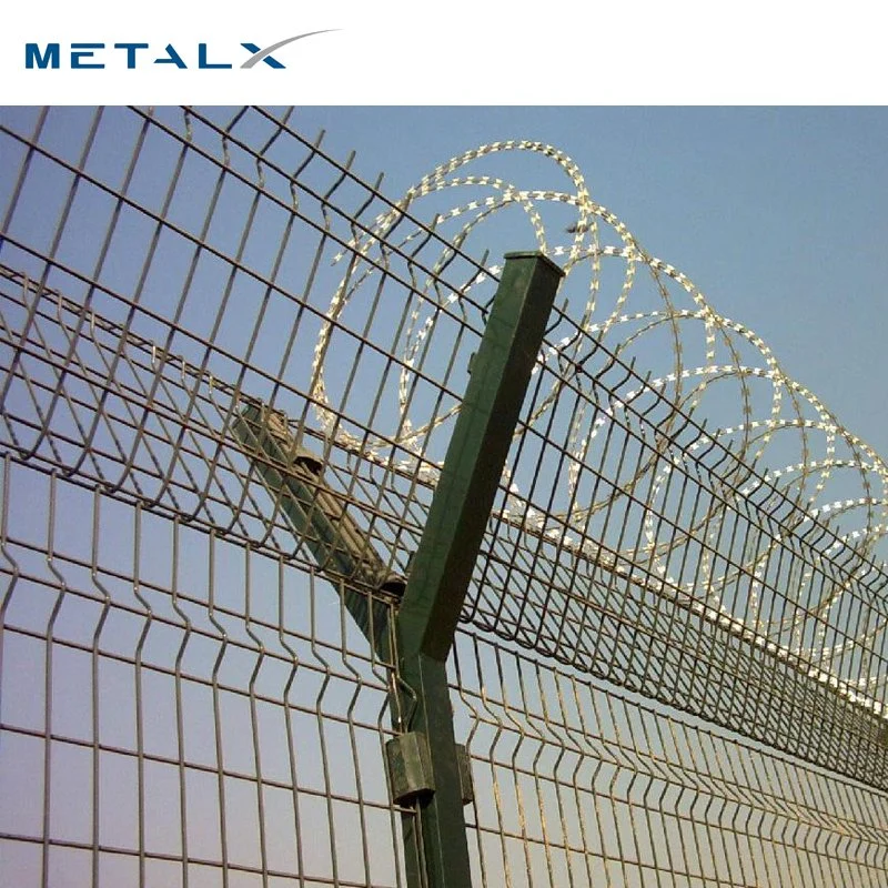 China Wholesale/Supplier High quality/High cost performance Safety Welded Wire/V Mesh Airport Perimeter Safety/Security Fence Panels for Boundary Wall