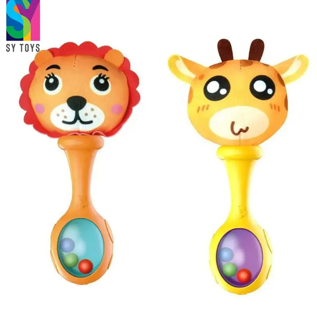 SY Newborn Toys Rattle Rock / набор из 2 Soft Музыкальные синие и оранжевые мягкие матрацы игрушечные инструменты для Дети Дети Детские 3+ месяцев