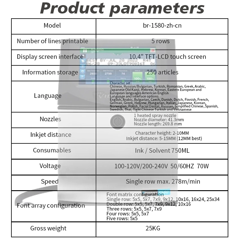 Imprimante VideoJet Videojet laser 1580 Kit de fabricants compatible Venturi Videojet