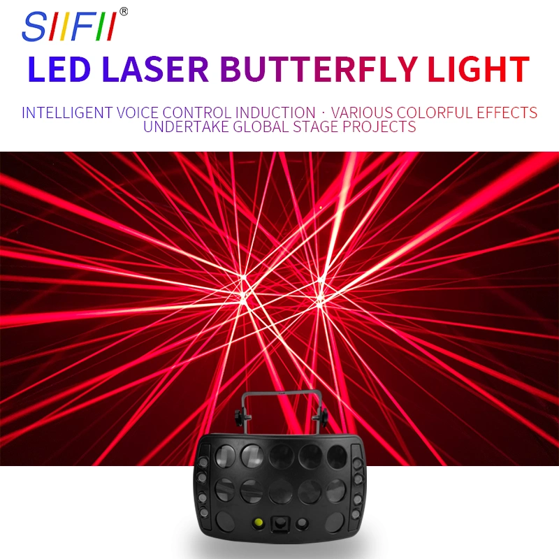 Hot Sale Home Party Mini DJ Lighting LED Laser Butterfly Colorful Disco Light Suppliers
