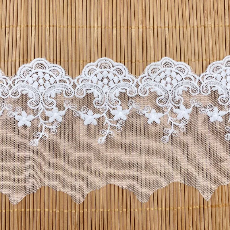 Water Soluble Lace Wedding Tiara Accessories Milk Silk Cloth Bar Code Embroidery Fabric