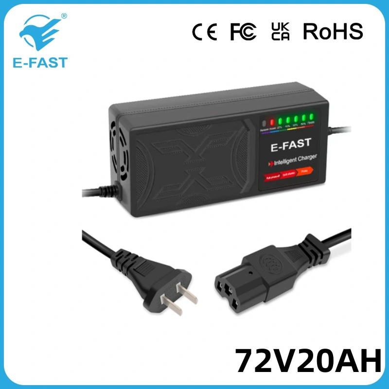 72V20ah Lead-Acid Start Stop Rechargeable Pulse Battery Charger for E-Bicycle Scooters