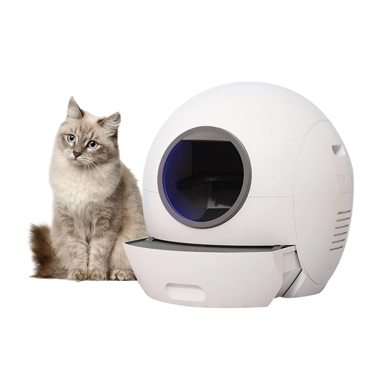 Bac à litière pour chat entièrement automatique, multifonctionnel, auto-nettoyant, entièrement fermé, avec élimination intelligente des odeurs, pour plusieurs chats.