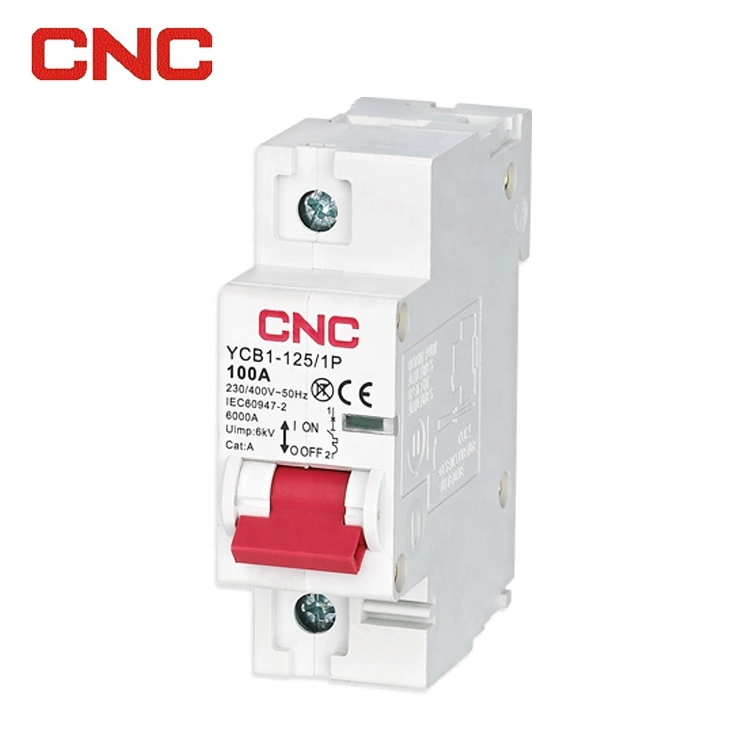 CNC New Design Ycb1 Series MCB 1p 2p 3p 4p MCB 63A 80A 100A 125 AMP 6ka 10ka Miniature Circuit Breaker