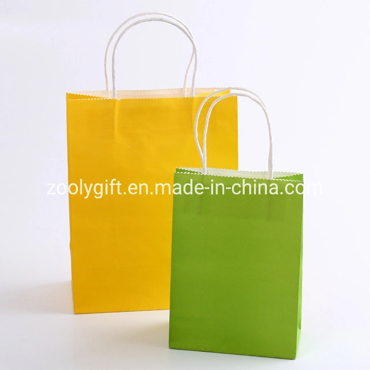 Wholesale/Supplier Cheap Kraft Paper Gift Carrier Bags with Twisted Handle