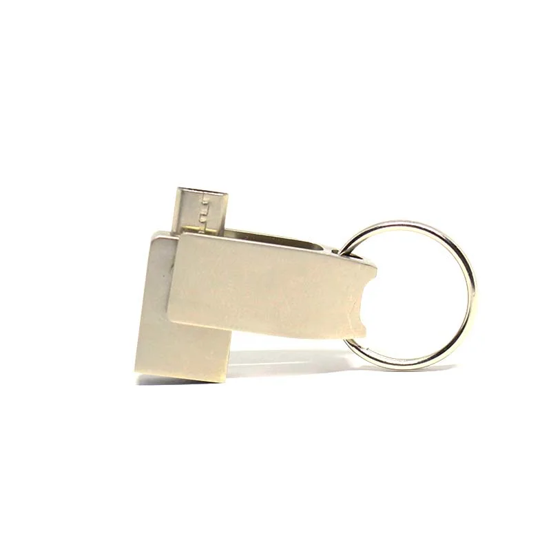 Swivel Metal OTG Key Chain USB Flash Drive 8GB 16GB 32GB USB Flash Disk