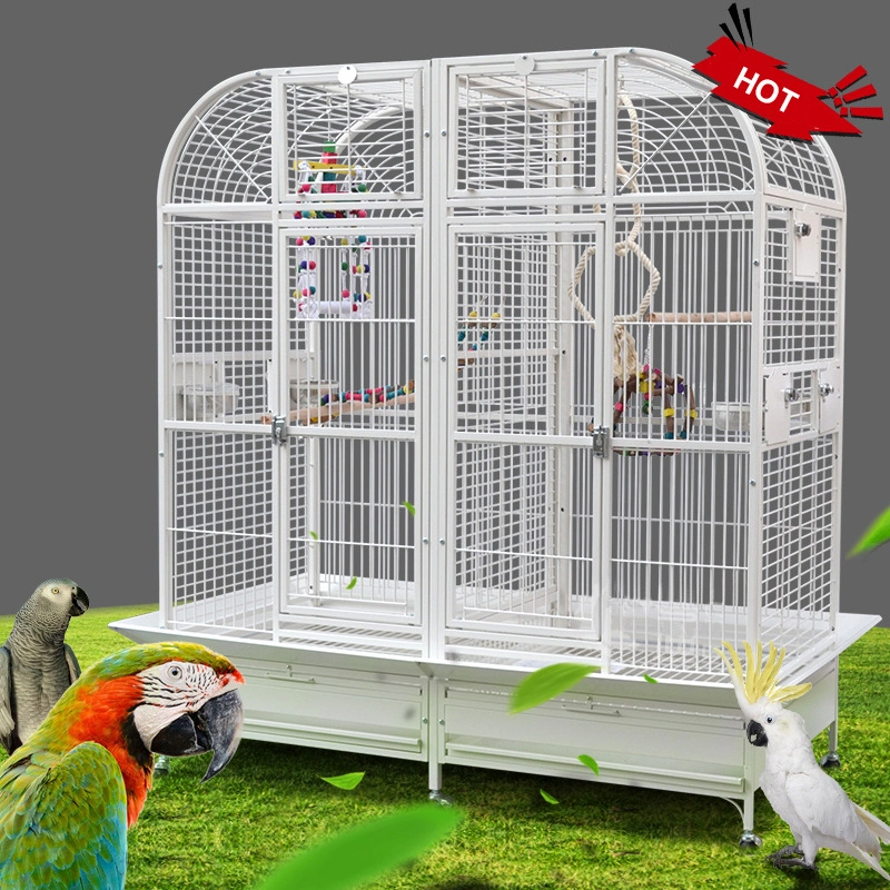 Large Parrot Cage Stainless Steel Strong Bird Breeding Flight Cage for Parrot Macaw