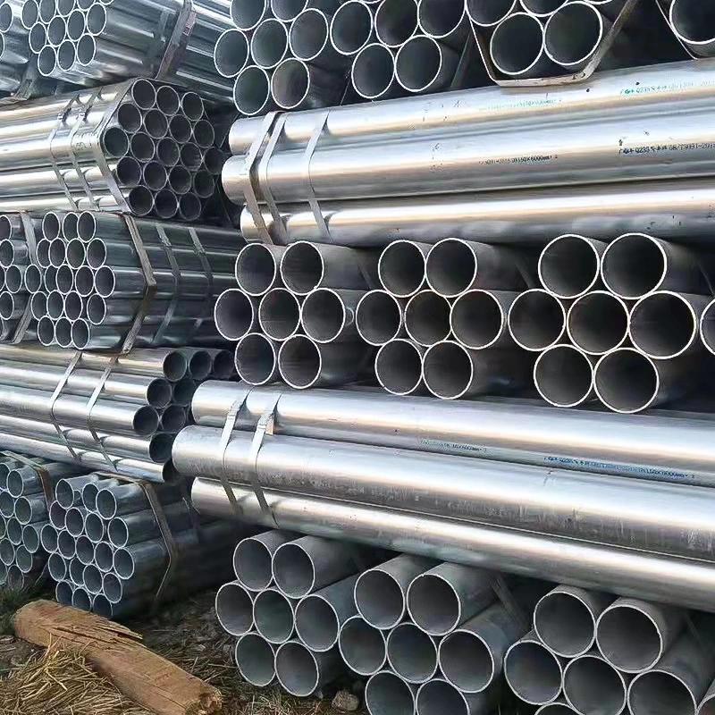 Galvanized Steel Pipe Scaffolding Round Hot Dipped Gi Galvan Steel Pipe for Building ASTM Pre Galvanized Steel Pipe