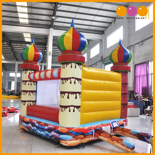 Colorful Spray Painting Mini Inflatables Castle (AQ431)