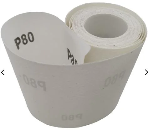 115mmx50m White Corundum Sanding Paper Roll for Wood, Wall, Painting, Nail Polishing, Manicure.