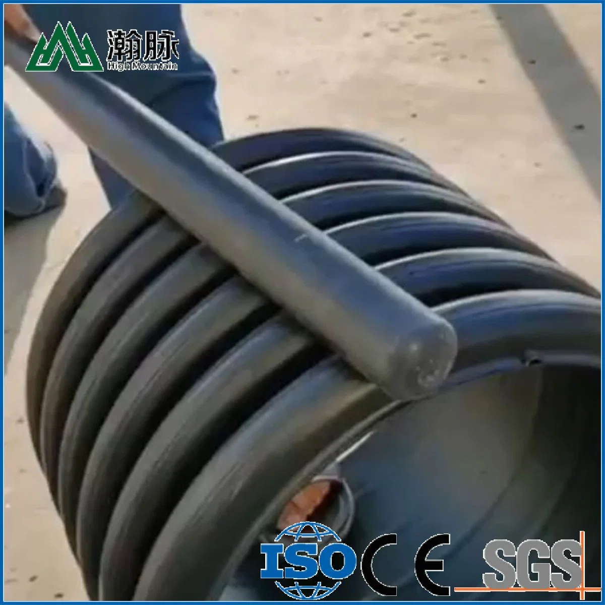 110mm Plastic Culvert Pipe PE Single Wall Piping Irrigation Tubes