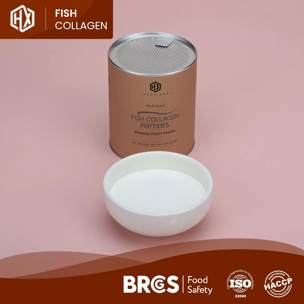 Haoxiang Ready to Ship Marine Tilapia Scale Collagen Peptide Powder High-Quality Sample Available Anti-Aging Tilapia Scale Slightly Fishy China Freight Collagen