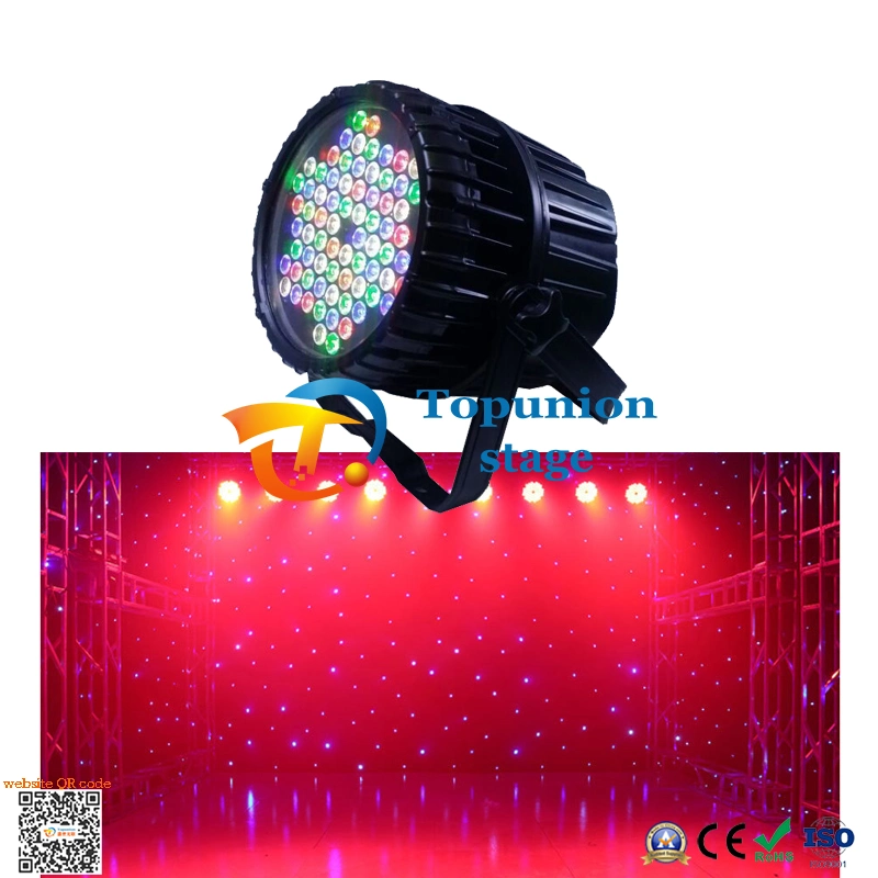 مصباح الغاسلة الخارجية 72PCS LED RGBW إضاءة المرحلة IP65 مقاومة للماء