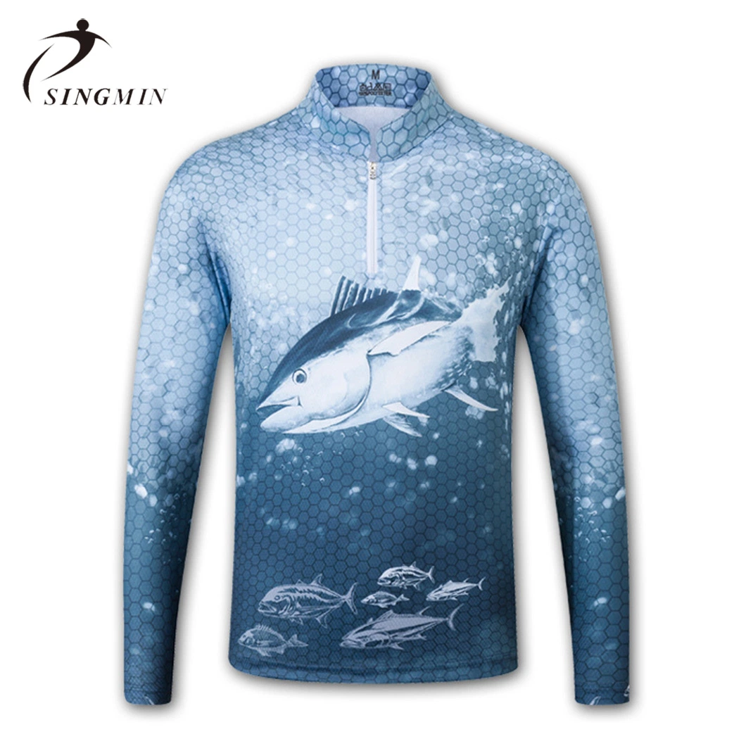 OEM Wholesale/Supplier Custom Apparel Monogrammed Long Sleeve Quickly Dry Fit Fishing Shirts