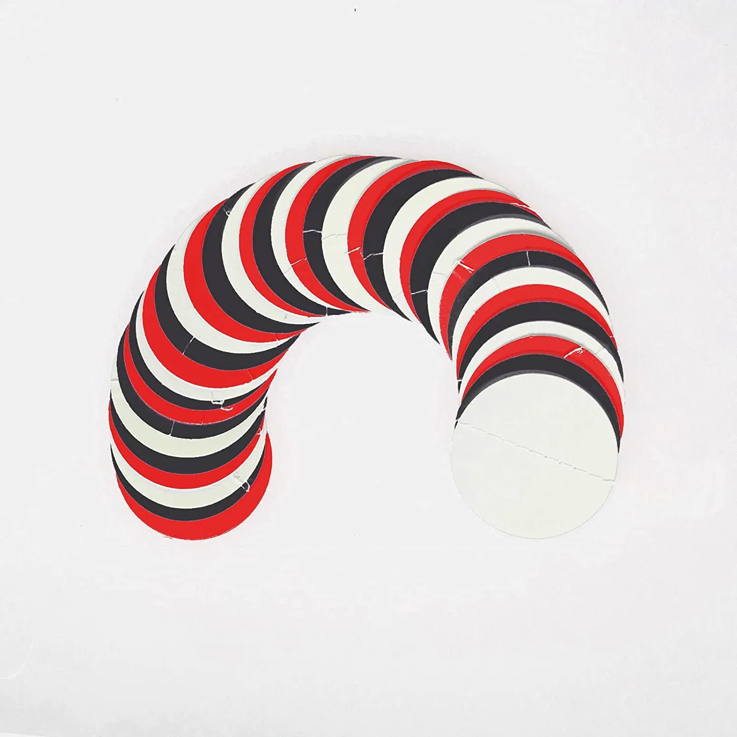 Red Black White Circle DOT Garland Kit Hanging Banner Streamer Backdrop for Wedding Graduation Baby Shower Birthday Carnival Party Decoration Supplies