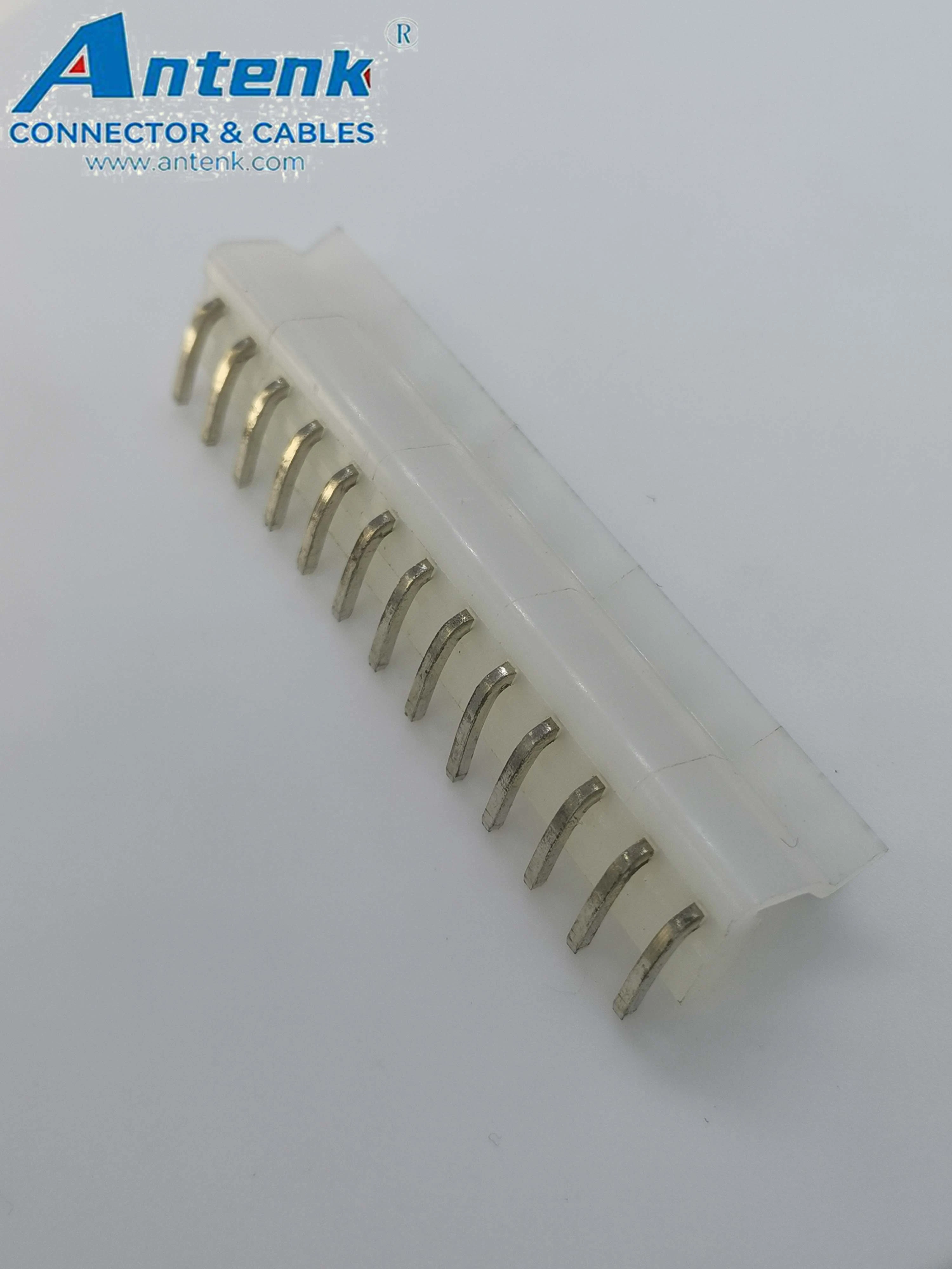 13 Pin 5.08mm (. 200") Pitch DIP 90&deg; D Shape Wafer Wire-to-Board Connector