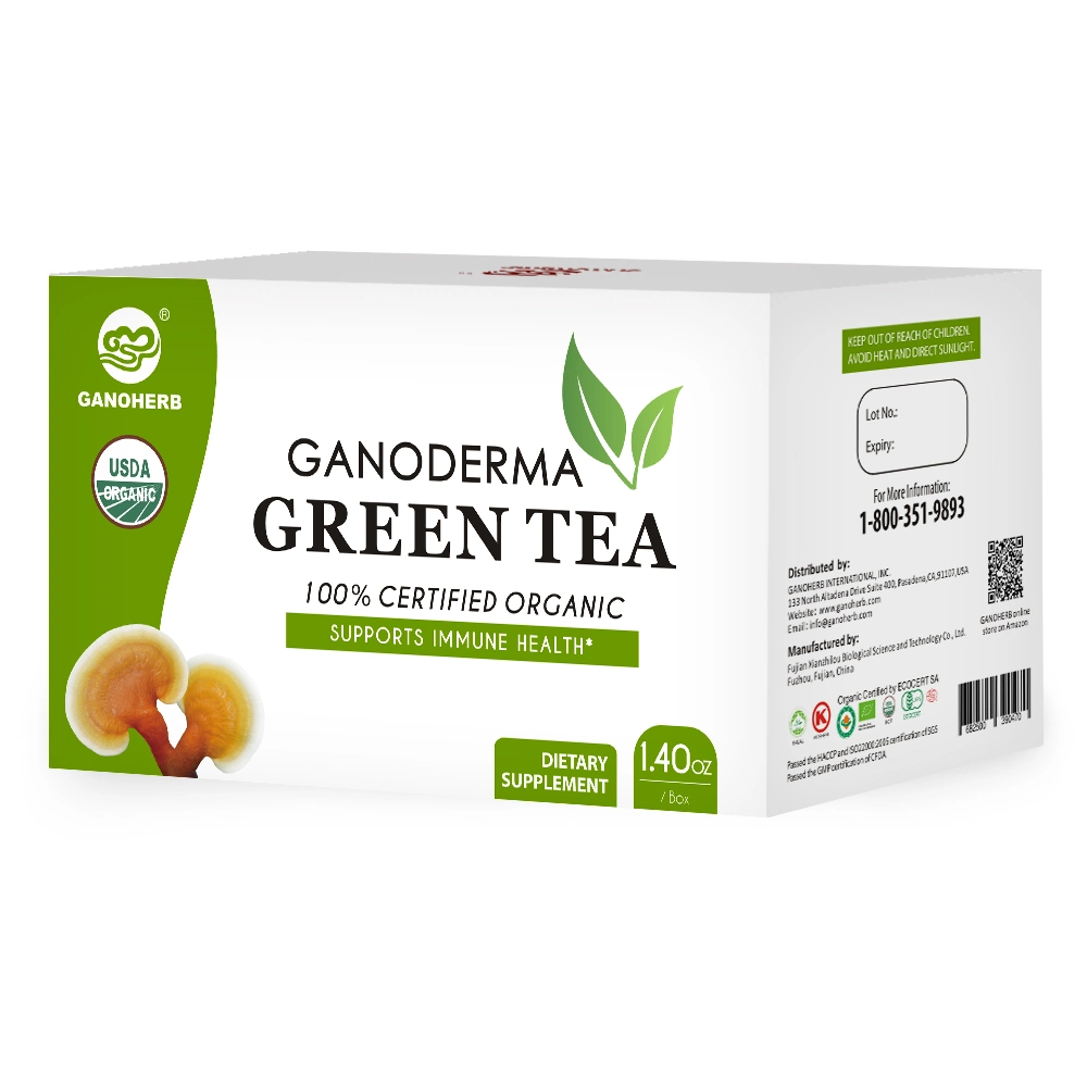 Natural Organic Ganoderma Lucidum Green Tea Health Care Drink