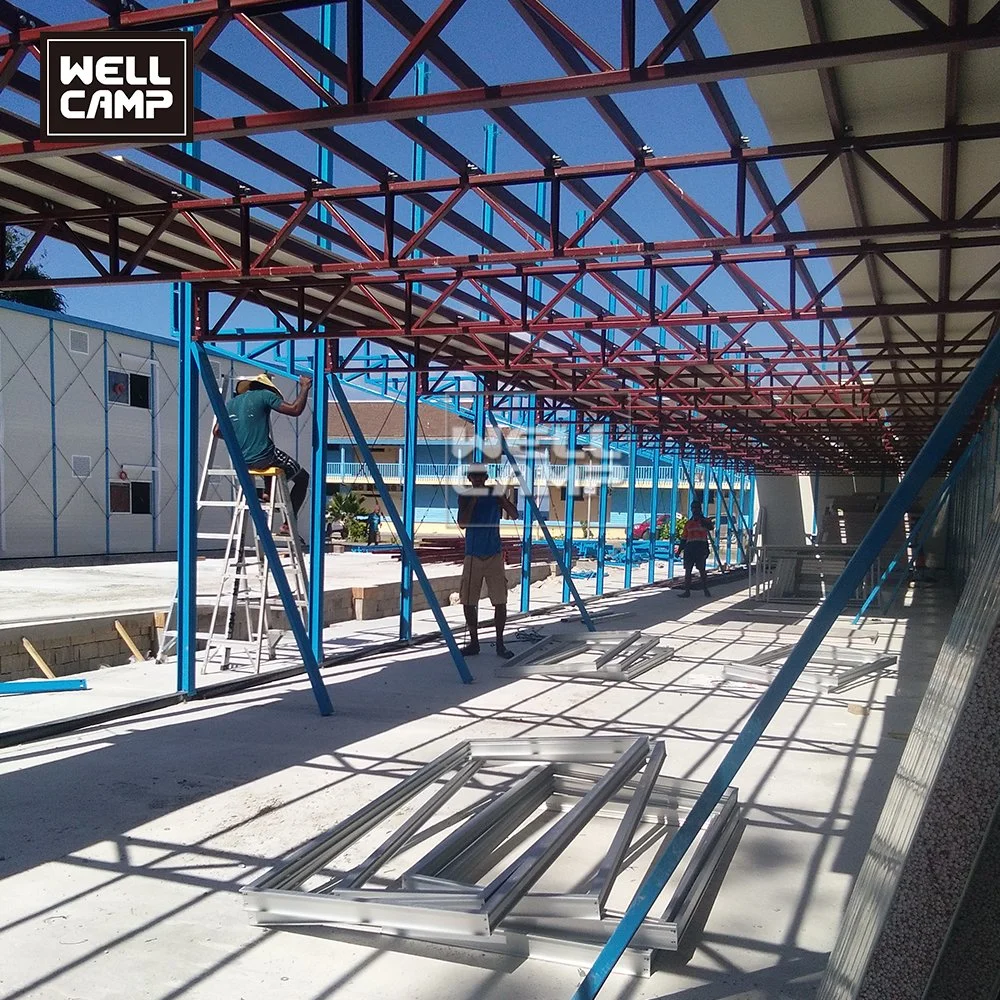 Good Performance Light Steel Structure Steel Frame for Prefabricated House and Camp